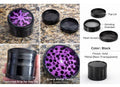 Purple 2.5" 4-Piece Aluminum Spice & Herb Grinder – Heavy Duty Metal Kitchen Crusher