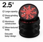 4-Piece Aluminum Herb & Spice Grinder 2.5" – Large Capacity Metal Kitchen Crusher