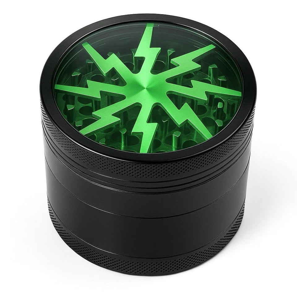 4-Layer Aluminum Spice Grinder with Magnetic Lid – Sharp Teeth, Easy Grinding